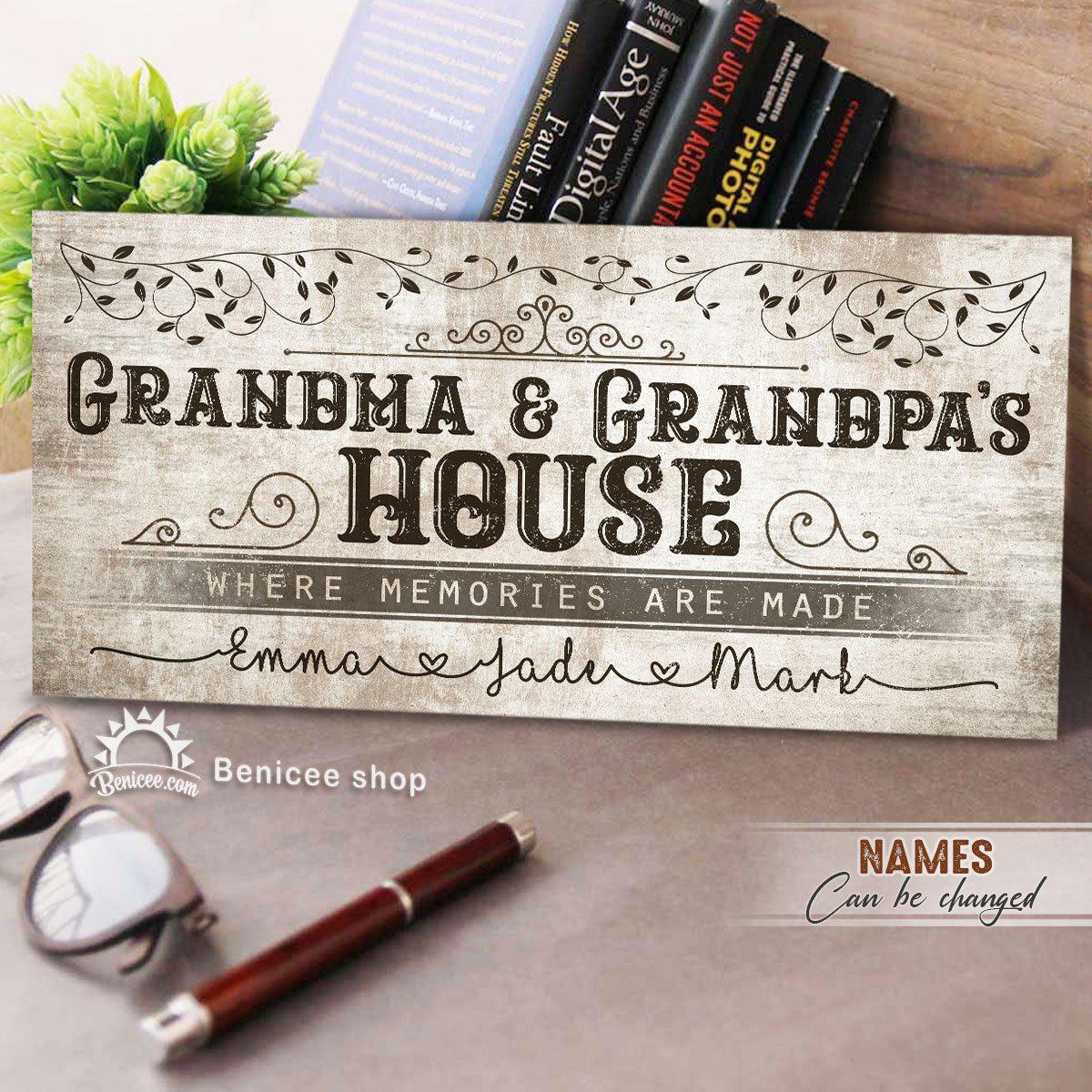 61 Unique Gifts for Grandma Will Warm Her Heart 98 Gifts For Grandma - Grandma and Grandpa's House Sign