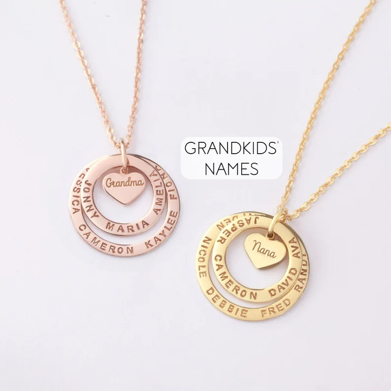 61 Unique Gifts for Grandma Will Warm Her Heart 83 Gifts for Grandma - Custom necklace with name