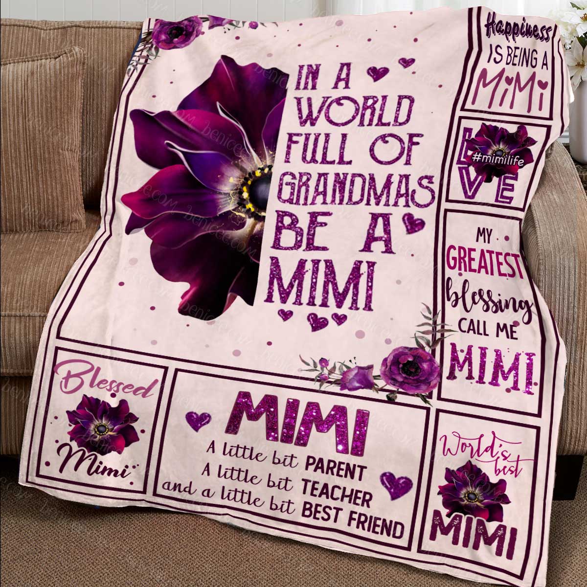 61 Unique Gifts for Grandma Will Warm Her Heart 110 Gifts for Grandma - Personalized Grandma Blanket
