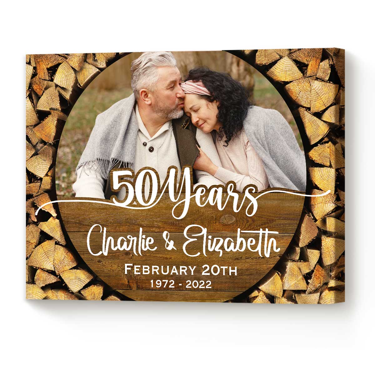 25+ Best Personalized Anniversary Gifts for Couples 49 Personalized Anniversary Gifts - Golden Anniversary Photo Gift