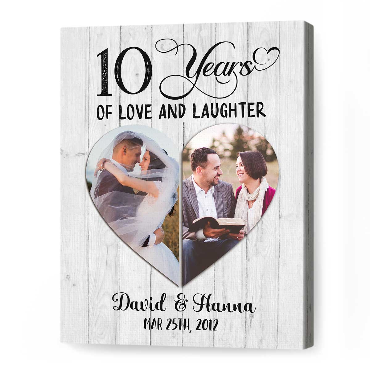 35+ Best Anniversary Gifts For Friends Will Love 42 Anniversary Gift for Friends - Custom 10th Anniversary Gift Sign