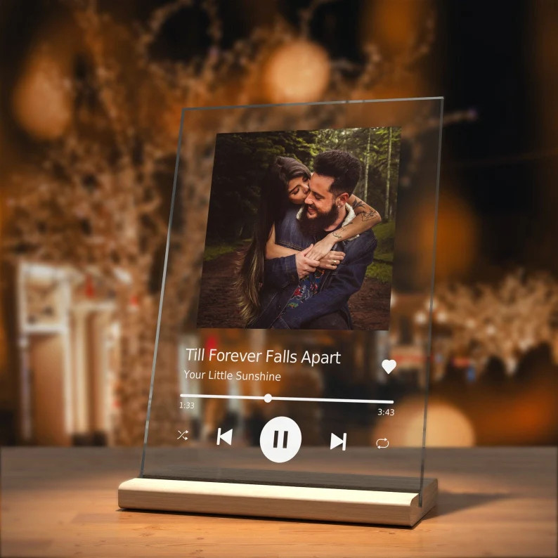 35+ Best Anniversary Gifts For Friends Will Love 59 Anniversary Gifts for Friends- Personalized Gift Music Plaque Glass Art