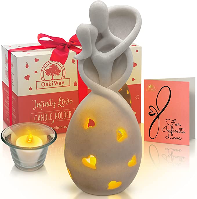 35+ Best Anniversary Gifts For Friends Will Love 69 Anniversary Gifts for Friends - Infinity Love Candle Holder Statue