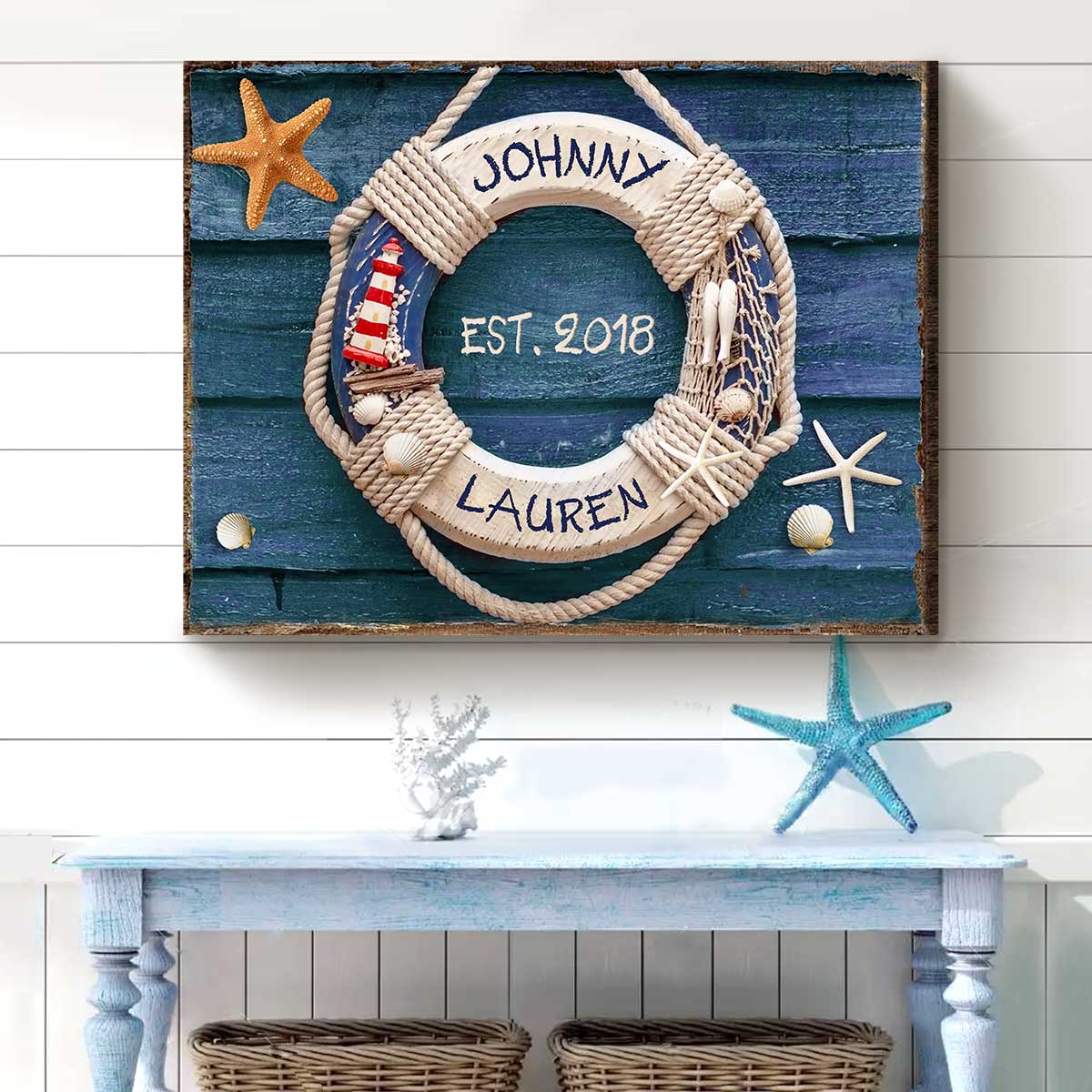 40+ Unique 33 Year Anniversary Gift 47 Custom Couple Name Beach House Sign