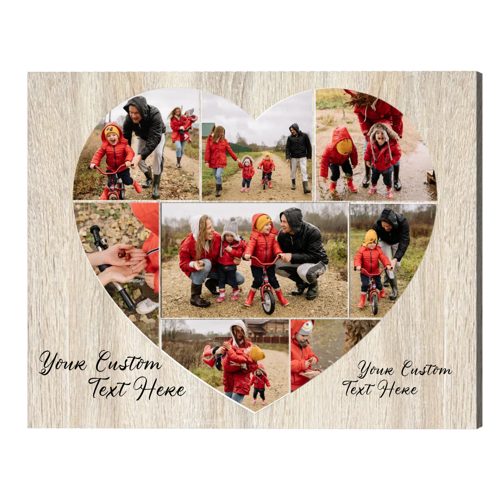40+ Unique 33 Year Anniversary Gift 48 Personalized Family Photo Collage Canvas
