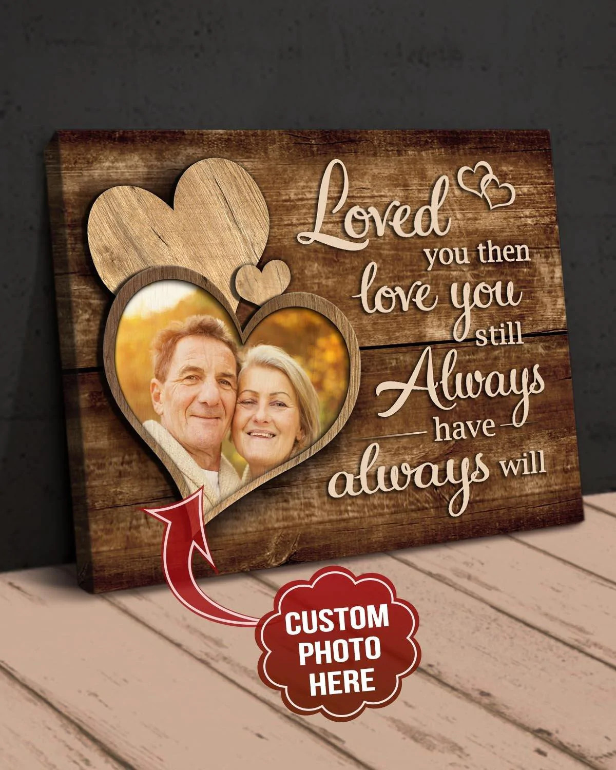 40+ Unique 33 Year Anniversary Gift 65 Personalized Photo With Heart for Him