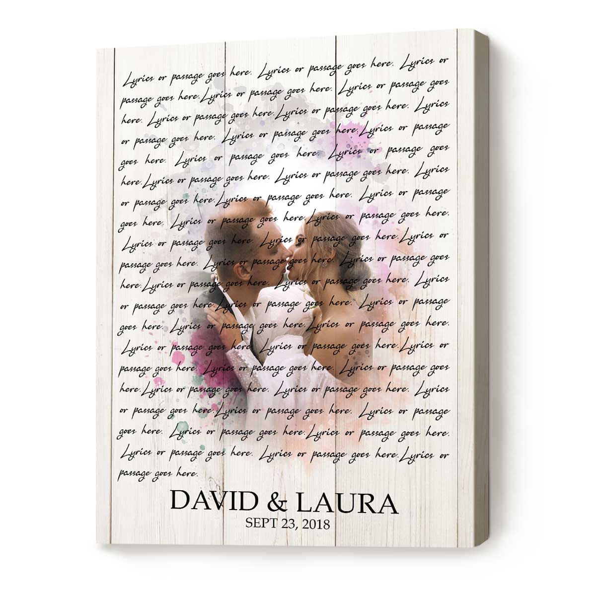 35+ Best Anniversary Gifts For Friends Will Love 52 Custom Wedding Song Lyric Art With Photo