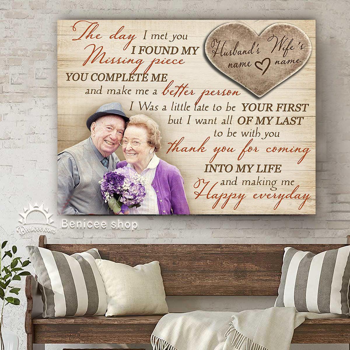 30 Thoughtful 36 Year Anniversary Gift for Him, Her, Couples 39 The Day I Met You Canvas