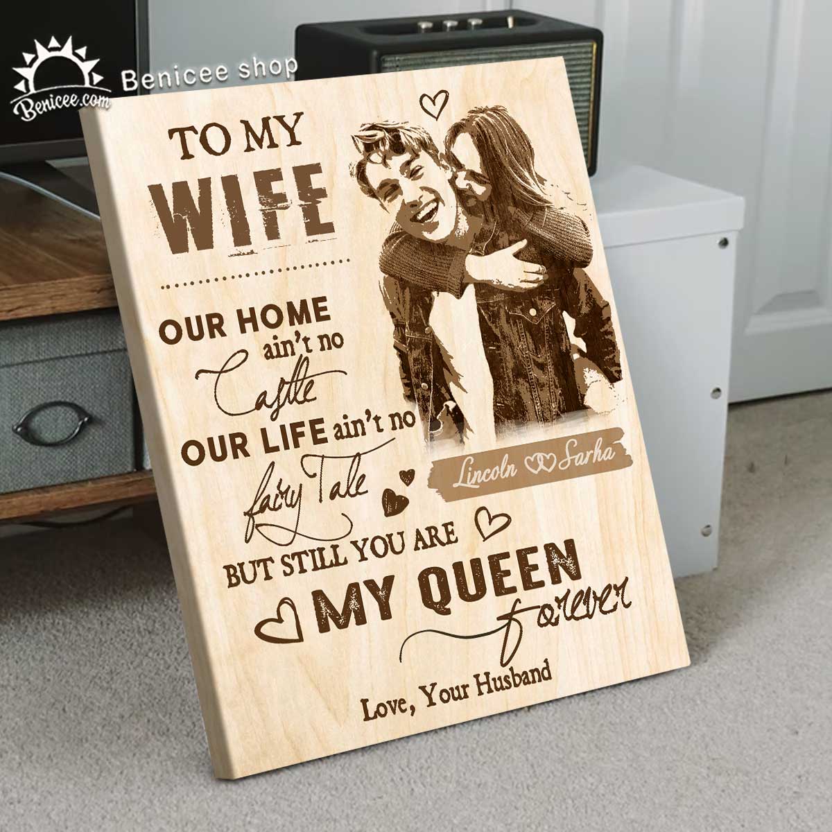 30 Thoughtful 36 Year Anniversary Gift for Him, Her, Couples 49 Our-Home-Ain't-No-Castle-Canvas