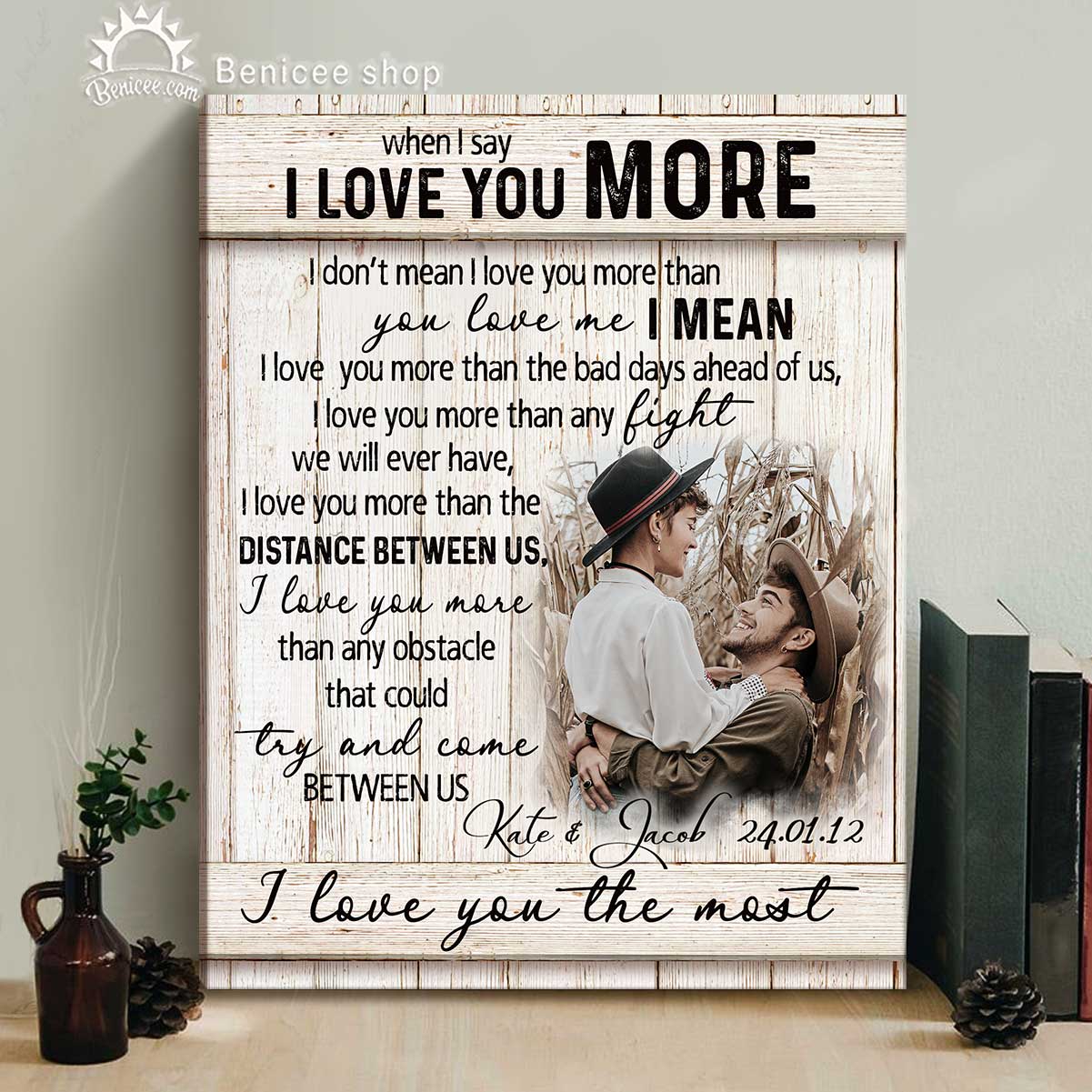 30 Thoughtful 36 Year Anniversary Gift for Him, Her, Couples 55 When-I-say-I-Love-You-More-Canvas