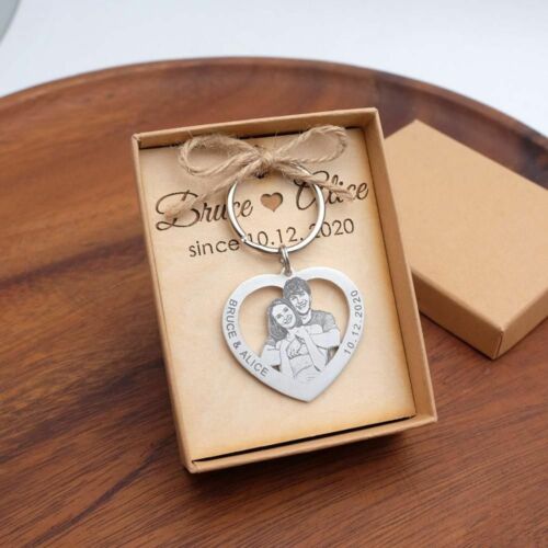40+ Best Personalized Valentines Gifts For Him 2023 81 Custom Photo Text Couple Picture Keyring
