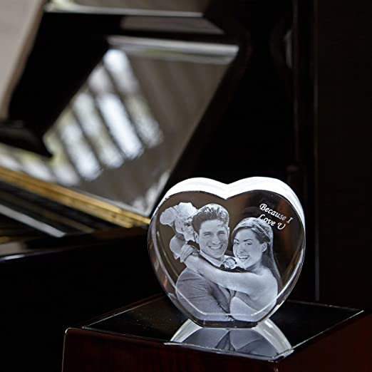 40+ Best Personalized Valentines Gifts For Him 2023 84 Custom Heart Crystal