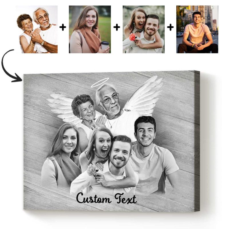 21 Best Sympathy Gifts for Loss of Father | Benicee Shop 30 Custom Family Portrait Wall Art