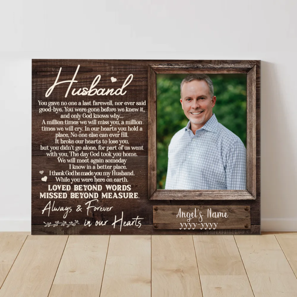 25 Memorial Gifts For Loss Of Husband Soothe Anyone's Heart 30 Custom-Photo-Canvas