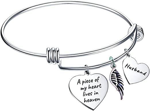 25 Memorial Gifts For Loss Of Husband Soothe Anyone's Heart 38 Husband-Memorial-Bangle-Bracelet