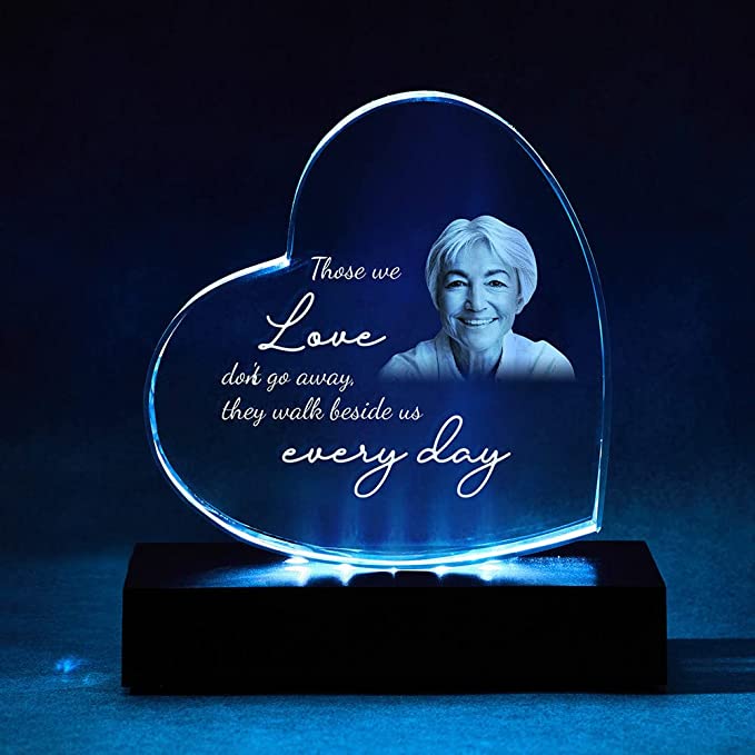 25 Memorial Gifts For Loss Of Husband Soothe Anyone's Heart 45 Crystal Glass Heart Gift