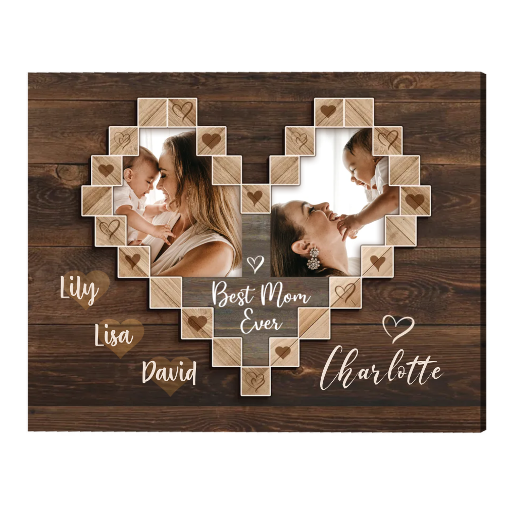 35 Best Valentine’s day Gift For Mom Warm Her Heart 39 Best-Mom-Ever-Canvas