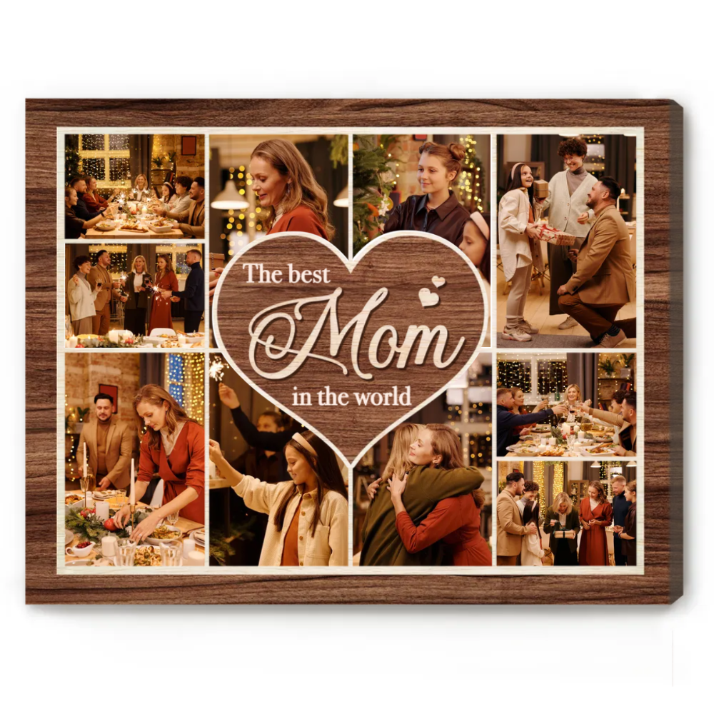 35 Best Valentine’s day Gift For Mom Warm Her Heart 44 Personalized-Mom-Photo-Collage-With-Heart