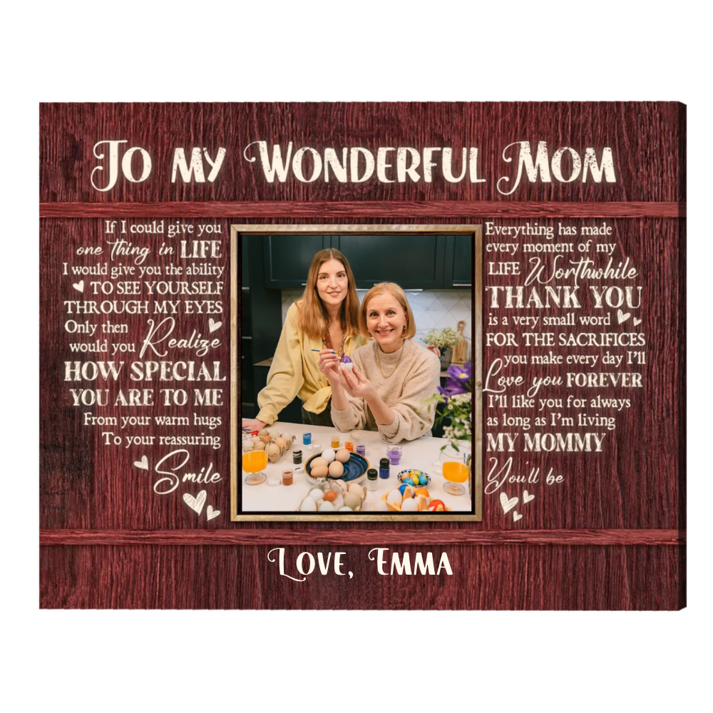 35 Best Valentine’s day Gift For Mom Warm Her Heart 51 To My Wonderful Mom Canvas