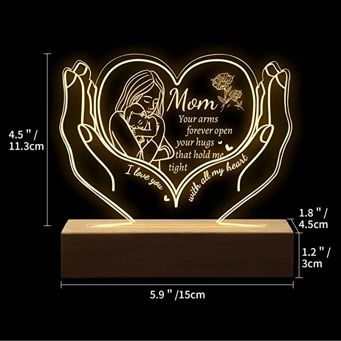 35 Best Valentine’s day Gift For Mom Warm Her Heart 59 Custom Photo 3D Lamp