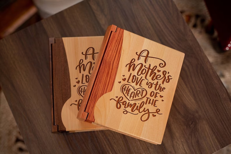 35 Best Valentine’s day Gift For Mom Warm Her Heart 60 Personalized Wood Album