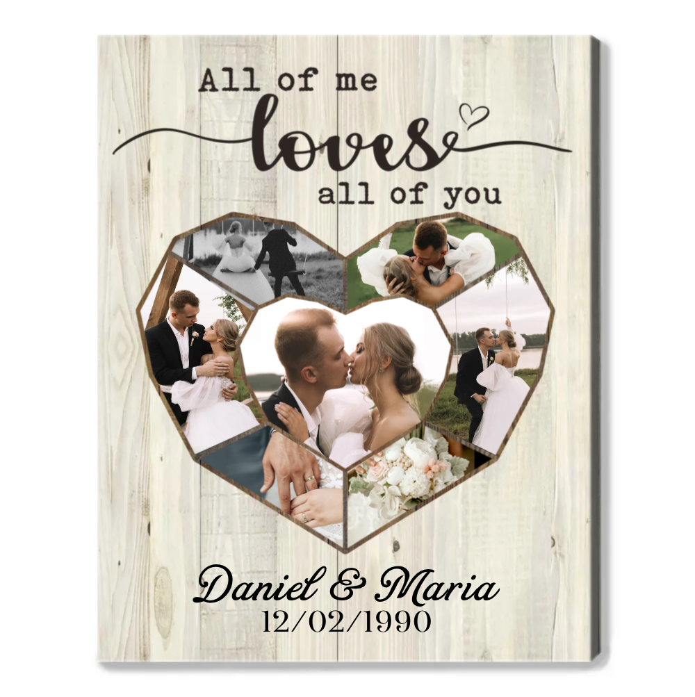 Top 10 Valentine Gifts for Girlfriend Sure to Love 15 Personalized Heart Collage Canvas