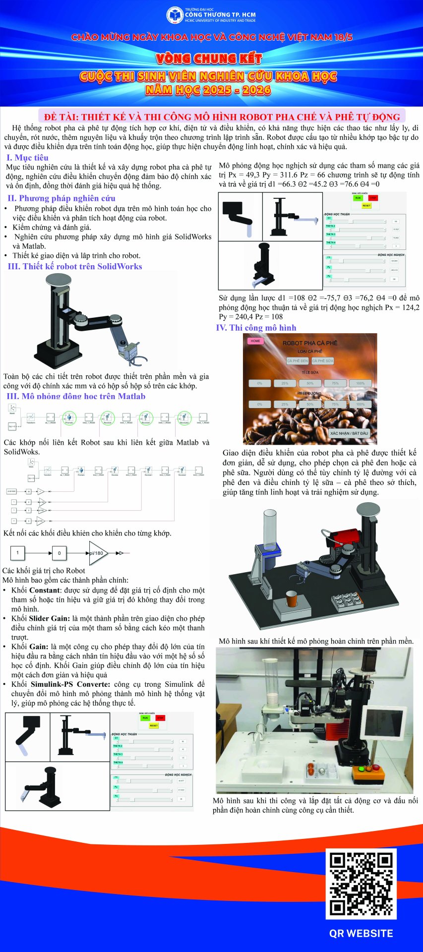 4. Thiết và thi công mô hình pha chế cà phê tự động