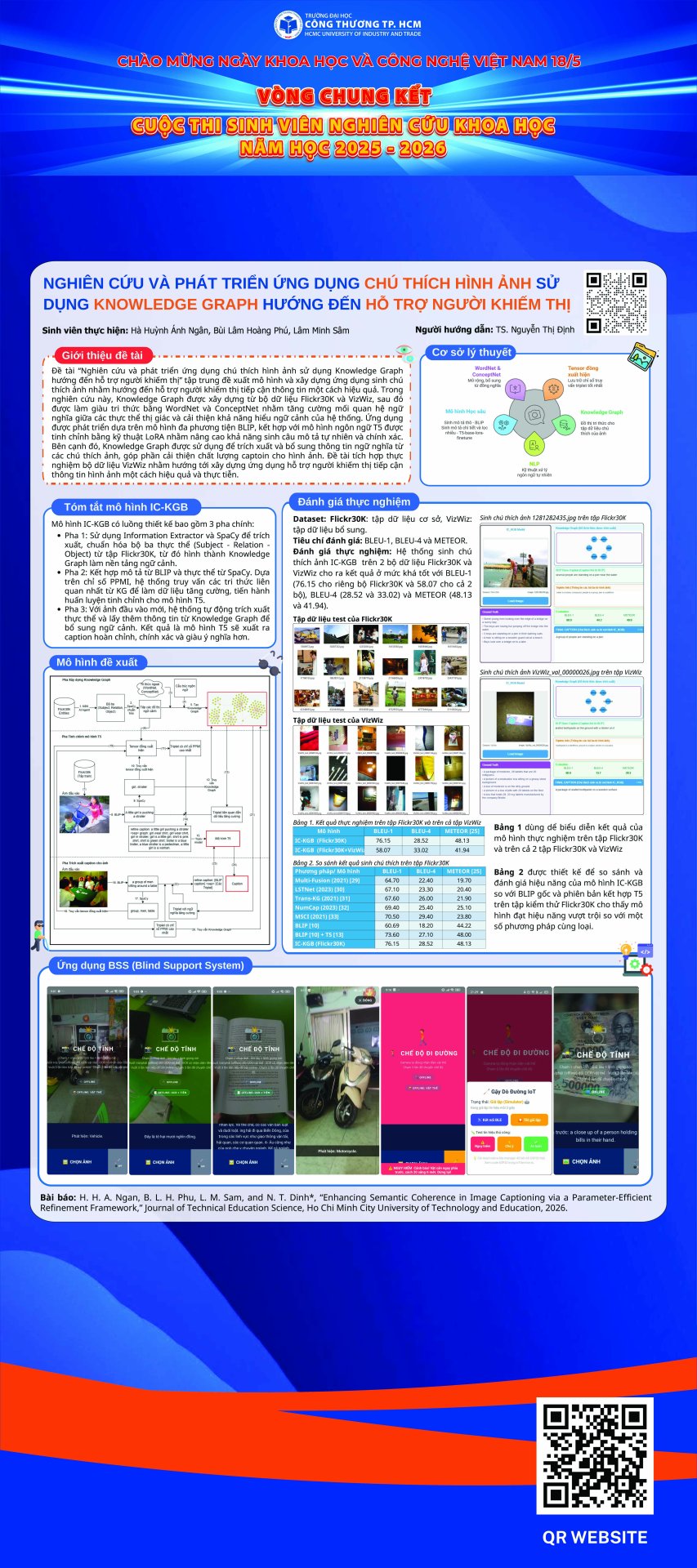 25. Nghiên cứu và phát triển ứng dụng chú thích hình ảnh sử dụng Knowledge Graph hướng đến hỗ trợ người khiếm thị