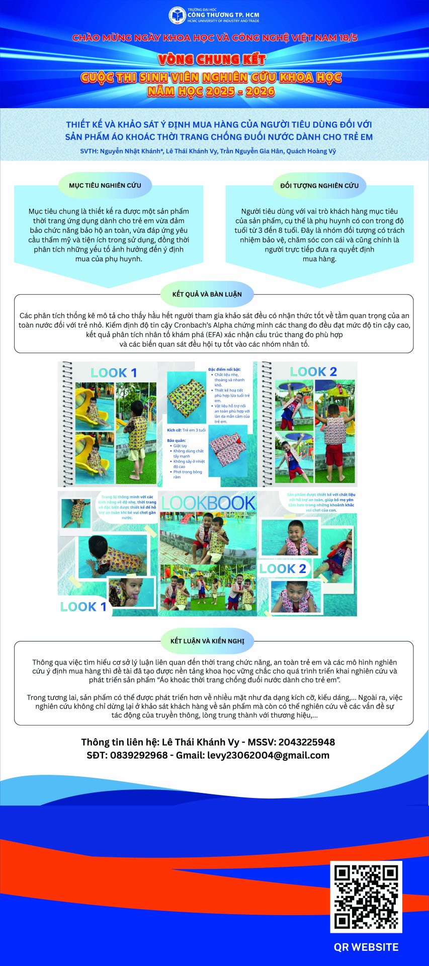 12. Thiết kế và khảo sát ý định mua hàng của người tiêu dùng đối với sản phẩm áo khoác thời trang chống đuối nước dành cho trẻ em