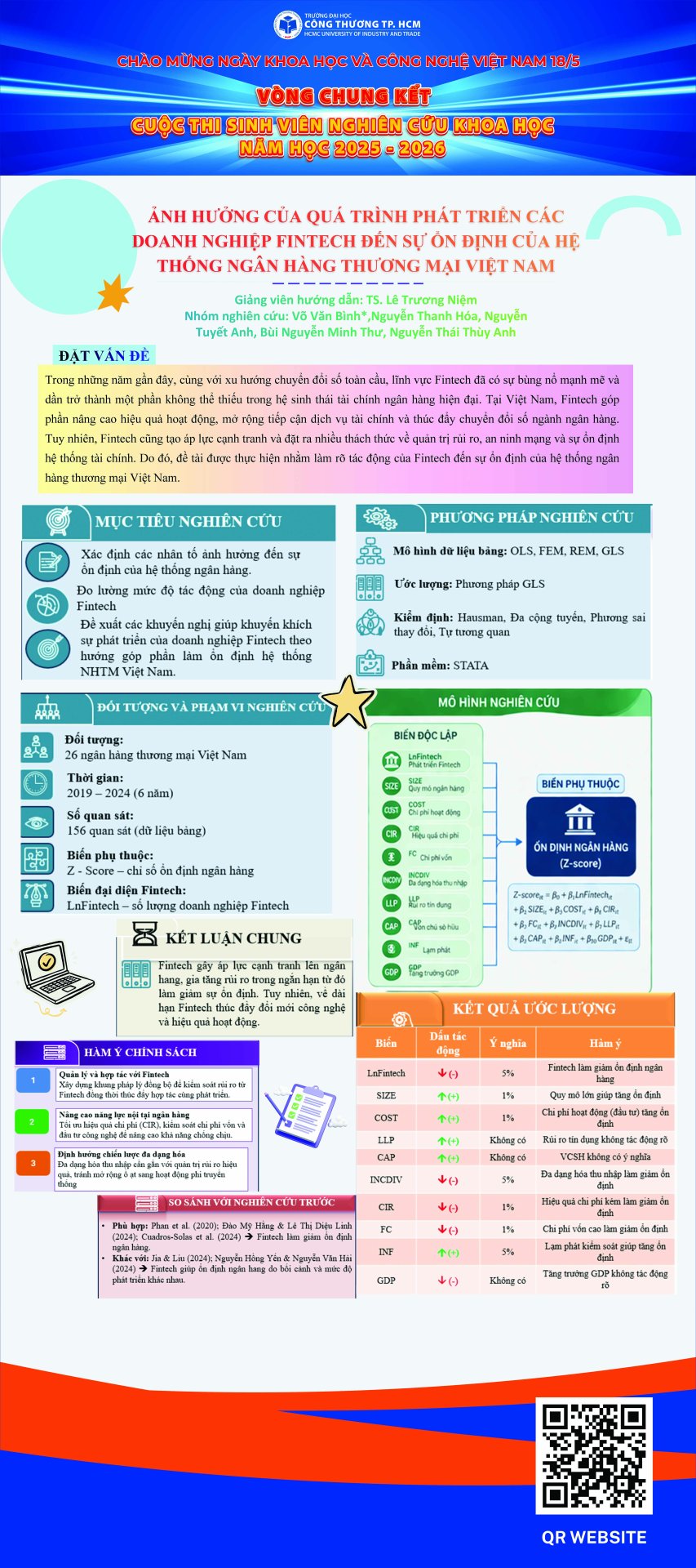 14. Ảnh hưởng của quá trình phát triển các doanh nghiệp Fintech đến sự ổn định của hệ thống ngân hàng thương mại Việt Nam