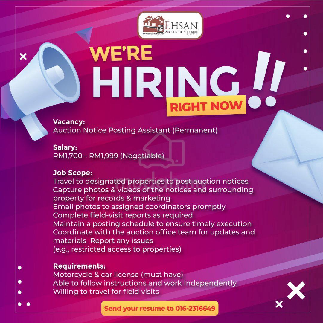 jobs in Ehsan Auctioneers