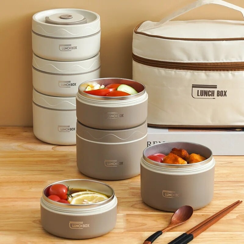 Portable Thermos Bento Lunch Box Set