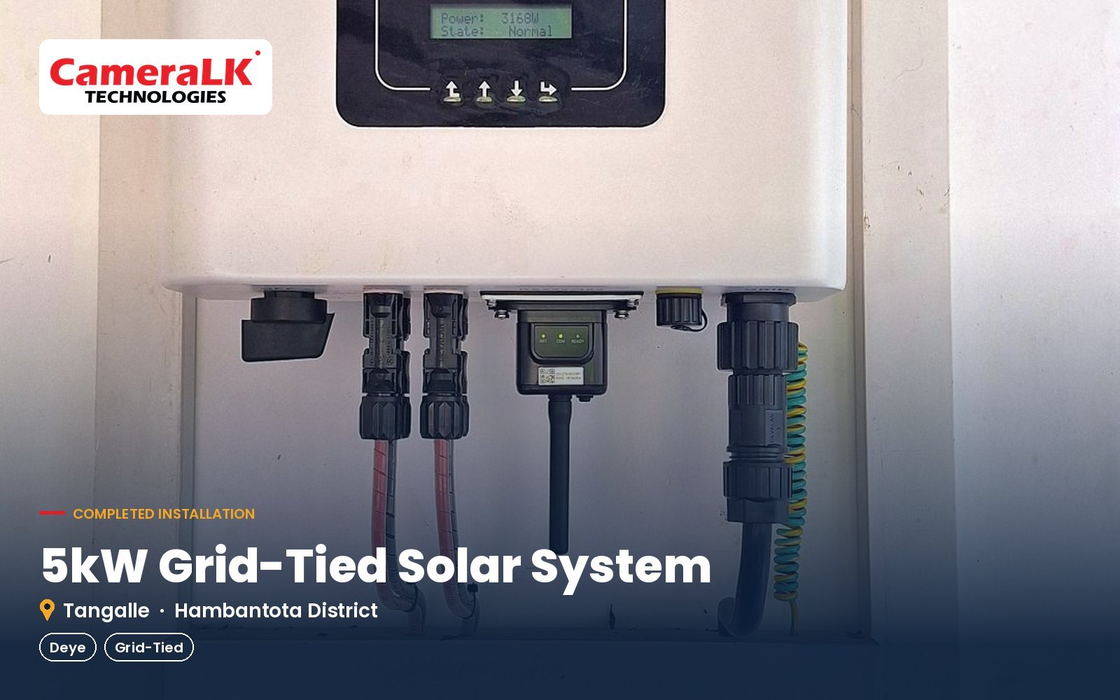 5kW On-Grid Solar System – Tangalle (Deye)
