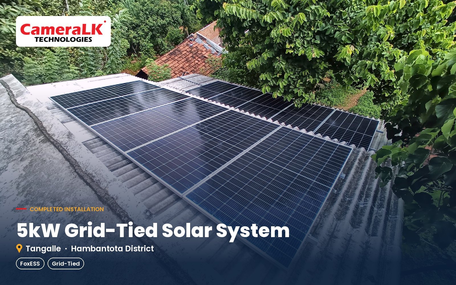 5kW On-Grid Solar System – Tangalle (FoxESS)