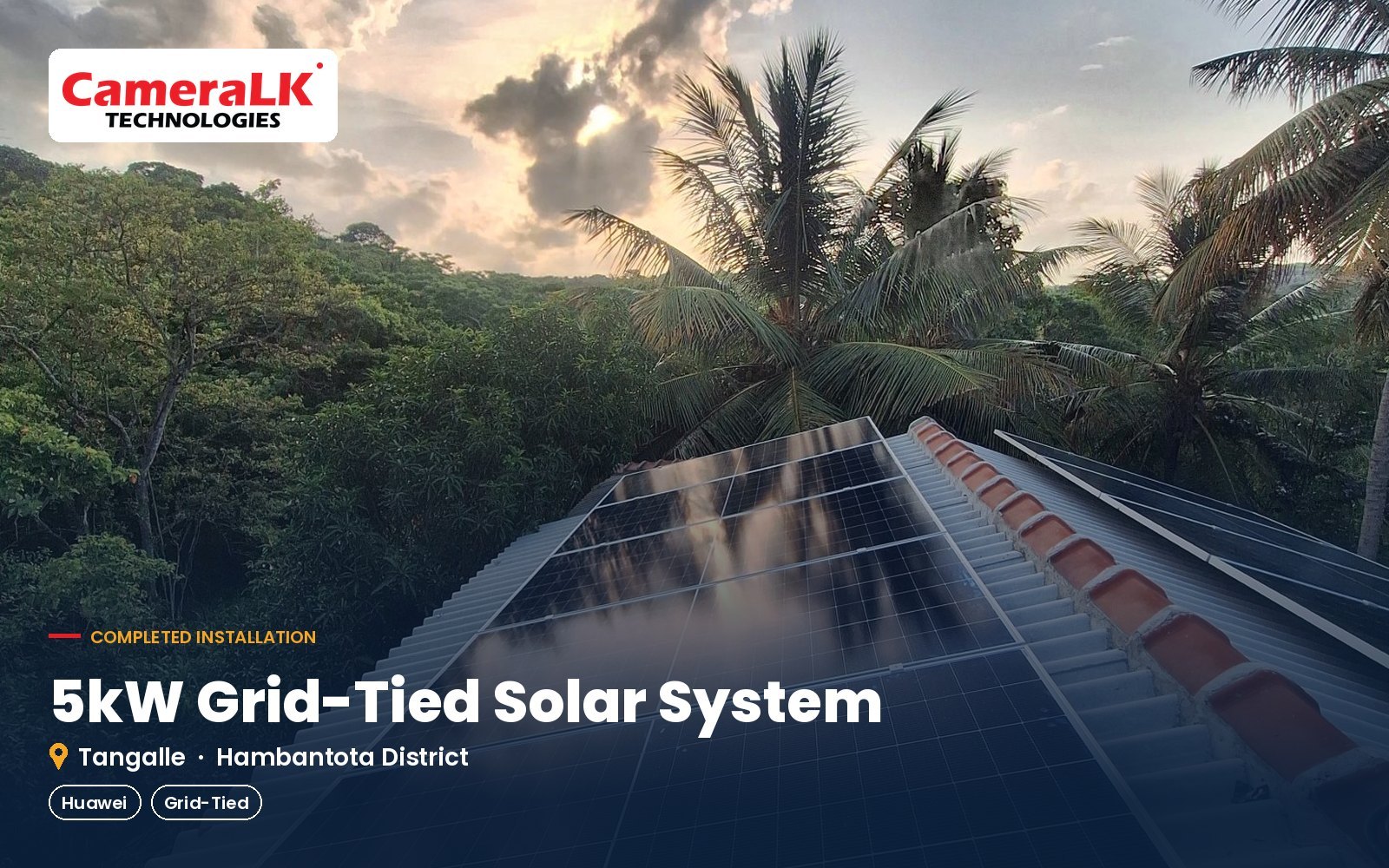 5kW On-Grid Solar System – Tangalle (Huawei)