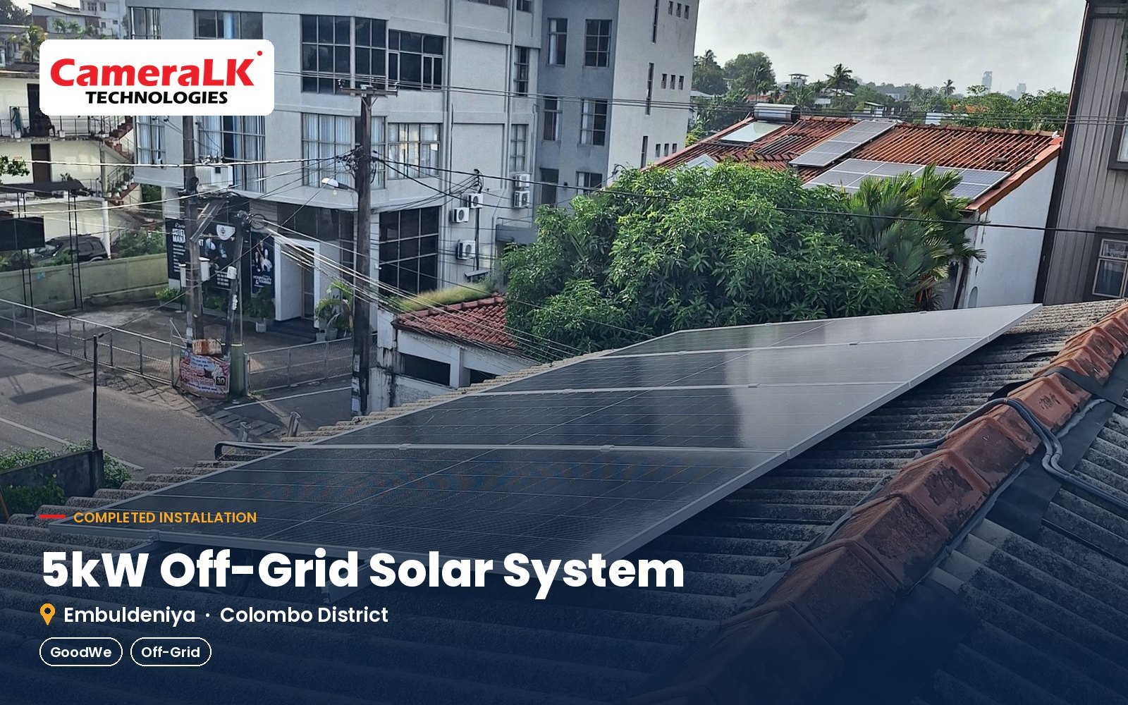 5kW Off-Grid Solar System – Embuldeniya