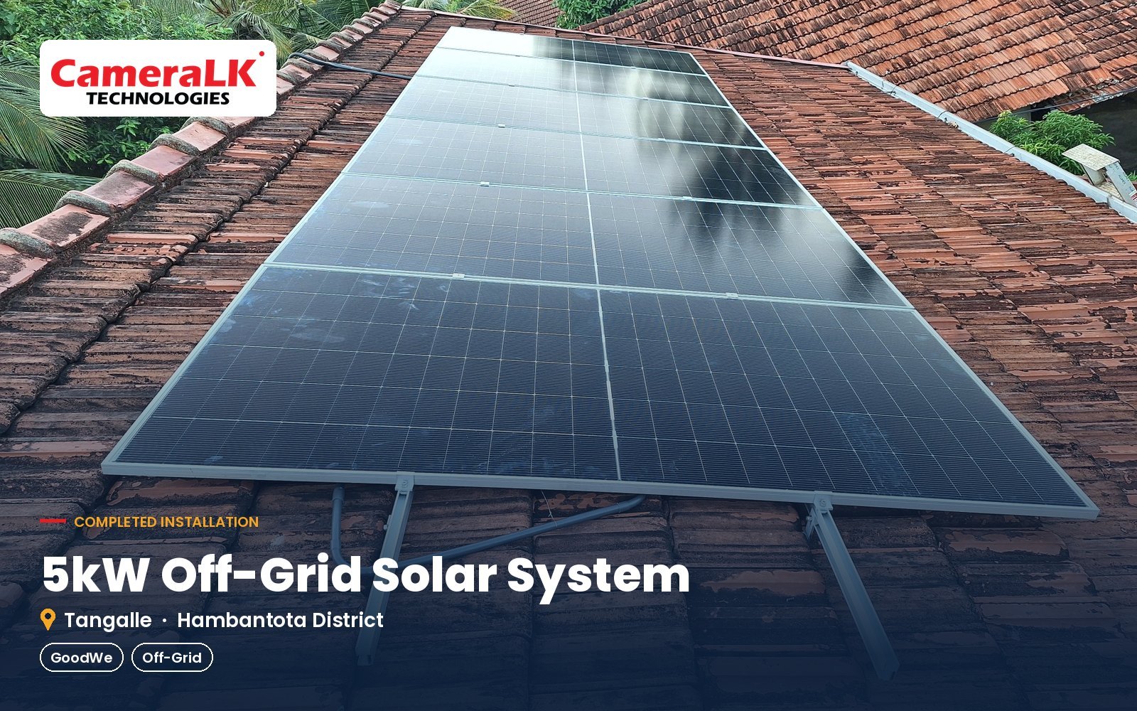 5kW Off-Grid Solar System – Tangalle