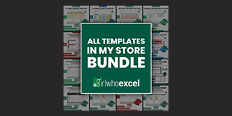 ALL TEMPLATES IN MY STORE BUNDLE! - Get Best Value For Your Money - GIRLWHOEXCEL