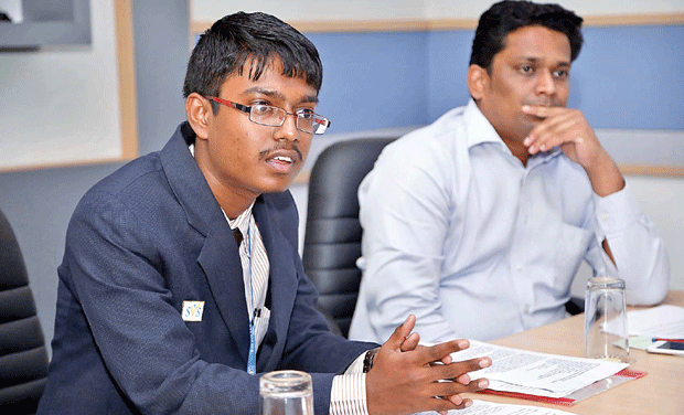 Tenith Adithyaa, a high school 17-year-old young innovator, interacts with media during a press conference in Coimbatore on Tuesday. (Photo: DC/File) Tenith Adithyaa, a high school 17-year-old young innovator, interacts with media during a press conference in Coimbatore on Tuesday. (Photo: DC/File)