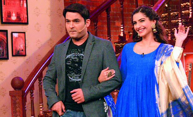 Sonam Kapoor at Comedy Nights with Kapil for the promotion of her film Bewakoofiyaan Sonam Kapoor at Comedy Nights with Kapil for the promotion of her film Bewakoofiyaan