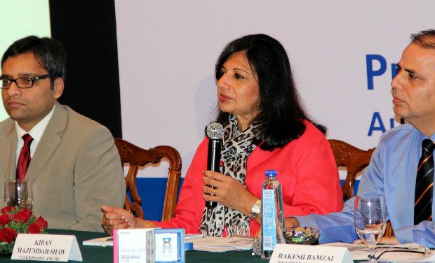 Kiran Mazumdar-Shaw along with others addresses press conference in Bengaluru - KPN/File photo Kiran Mazumdar-Shaw along with others addresses press conference in Bengaluru - KPN/File photo