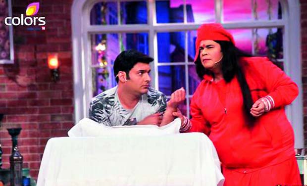 Kapil Sharma and Kiku Sharda in the garb of Radhe Maa Kapil Sharma and Kiku Sharda in the garb of Radhe Maa