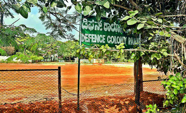 Defence Colony Park in Indiranagar, has been rented out to a private school. Defence Colony Park in Indiranagar, has been rented out to a private school.