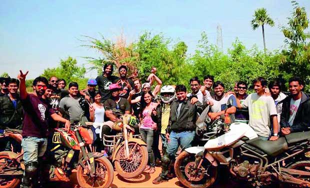 Group of city bikers came together for an exciting event this weekend. Group of city bikers came together for an exciting event this weekend.