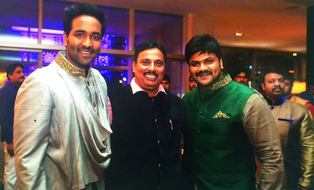 (From left) Manchu Vishnu, D. Nagender and Manchu Manoj (From left) Manchu Vishnu, D. Nagender and Manchu Manoj