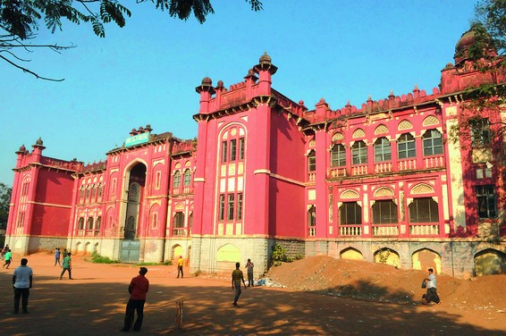 The 150-year-old City College building in the city. The 150-year-old City College building in the city.