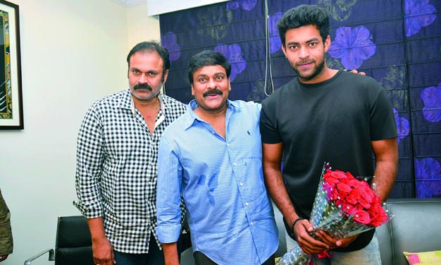 Nagababu, Chiranjeevi and Varun Tej. Nagababu, Chiranjeevi and Varun Tej.