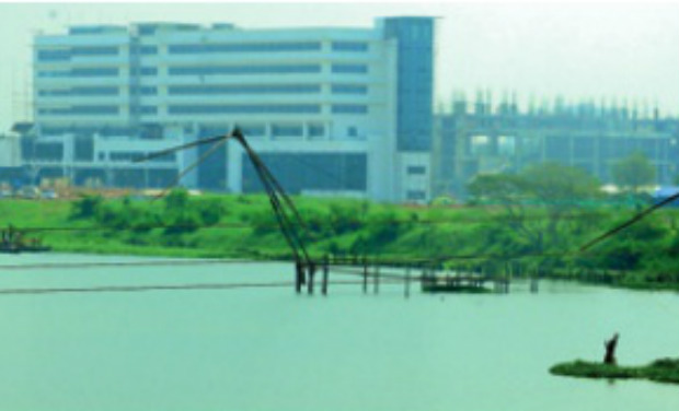 The Aster Medicity project coming up in Chittoor on the banks of the Periyar. The Aster Medicity project coming up in Chittoor on the banks of the Periyar.