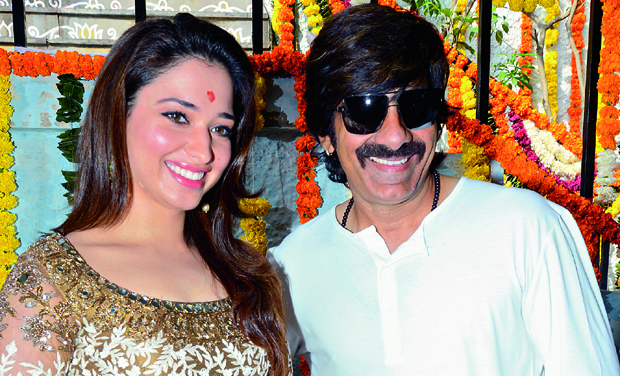 Tamannaah and Ravi Teja at the event Tamannaah and Ravi Teja at the event