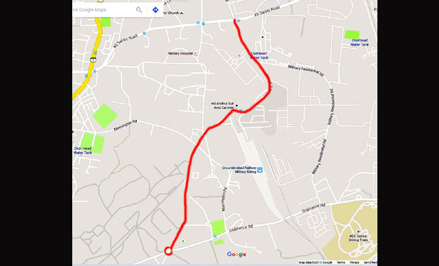 The Army has announced the closure of the Gough Road from December 1, 2015. Over 40,000 commuters take this route which is the prime path for those travelling from East and West Marredpally to R.K. Puram. The Army has announced the closure of the Gough Road from December 1, 2015. Over 40,000 commuters take this route which is the prime path for those travelling from East and West Marredpally to R.K. Puram.